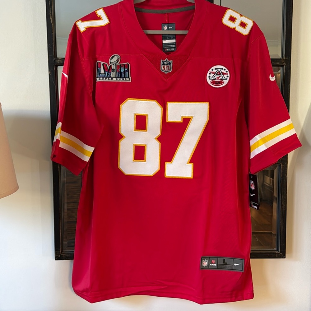 Kansas City Chiefs KELCE football jersey 
NFL Players football jersey